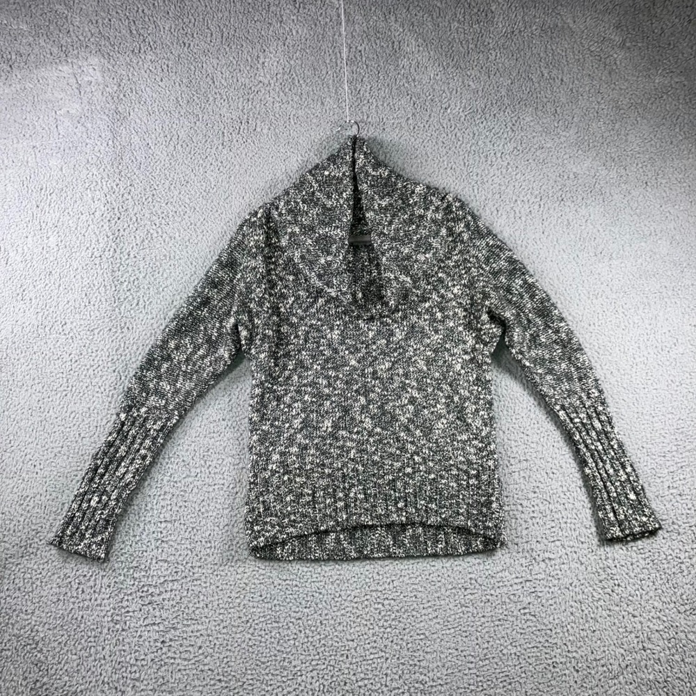 Soybu Rhonda‎ Sweater Women Medium Cowl Neck Open Back Chunky Knit Chic Academia